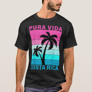Camiseta Pôr do Sol Retro Palmeiras Costa Rica Férias Pura