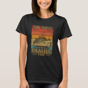 Camiseta Pôr do Sol Retro Uau É Uma Viagem em Família - Fam