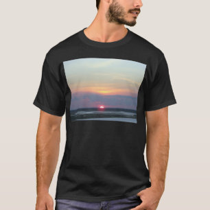 Camiseta Por do sol sobre a baía em Margate, NJ