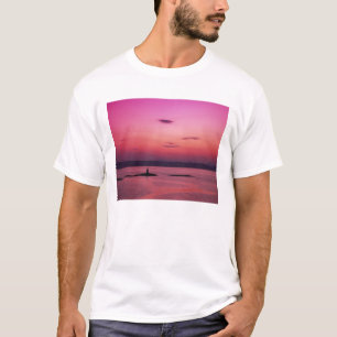 Camiseta Pôr do sol sobre a Ilha de Skye, a partir de Malla
