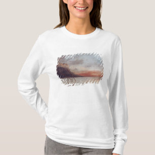 Camiseta Por do sol sobre o lago Leman, 1874