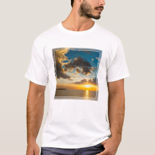 Camiseta Pôr do sol sobre o oceano, Fiji
