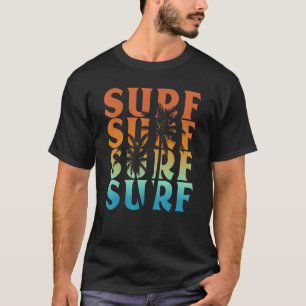 Camiseta Pôr do Sol Surf Palmeira Praia Legal Férias Surfan