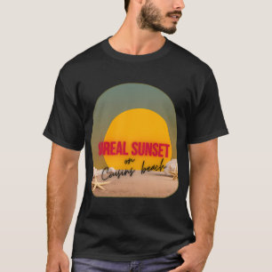 Camiseta Pôr do sol surreal na coleção de tendências da pra