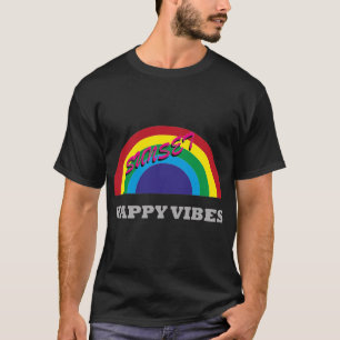 Camiseta Pôr do sol, Vibrações felizes