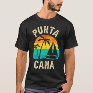 Camiseta Pôr do sol vintage em Punta Cana Férias familiare