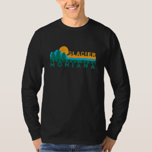 Camiseta Pôr do sol vintage nas montanhas do Parque Naciona