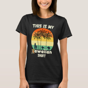 Camiseta Pôr do Sol Vintage Palma Aloha Havaí Este É o Meu