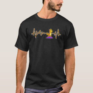 Camiseta Pôr do Yoga de Preguiça de Gato Esportes Ginástica