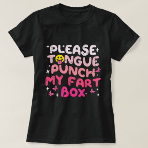 Camiseta Por Favor, A Língua Enche O Humor Da Corda.