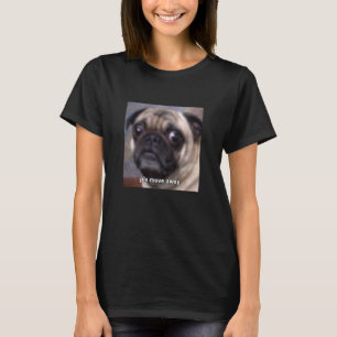 Camiseta Por Favor Afaste-se Cachorro Engraçado Pug Embaçad