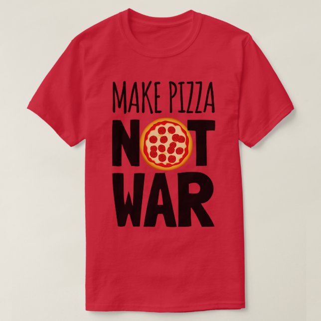 Camiseta Por Favor, Dê-Me Pizza (Frente do Design)