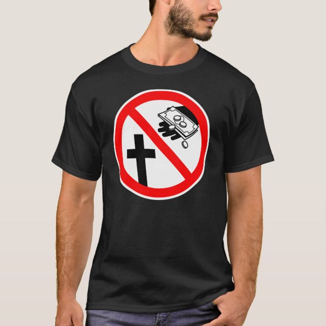 Camiseta Por favor não alimente a igreja (Frente)
