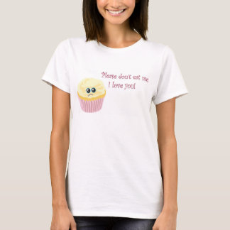 Camiseta Por favor não coma o cupcake