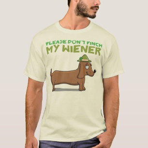Camiseta Por favor não comprima meu t-shirt do Wiener