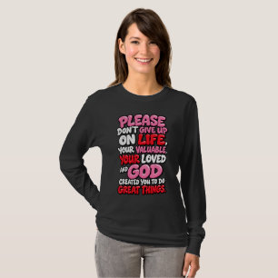 Camiseta Por favor, não desista