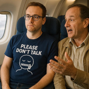 Camiseta Por Favor Não Fale Engraçado