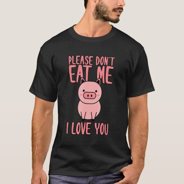 Camiseta Por favor, não me coma eu te amo (Frente)