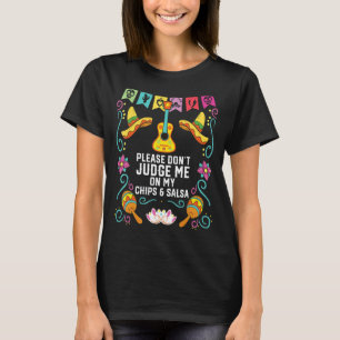 Camiseta Por favor, não me julgue nas minhas batatas e Sals