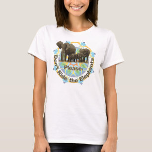 Camiseta Por favor não monte os elefantes