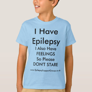 Camiseta Por favor não olho fixamente eu tenho a epilepsia