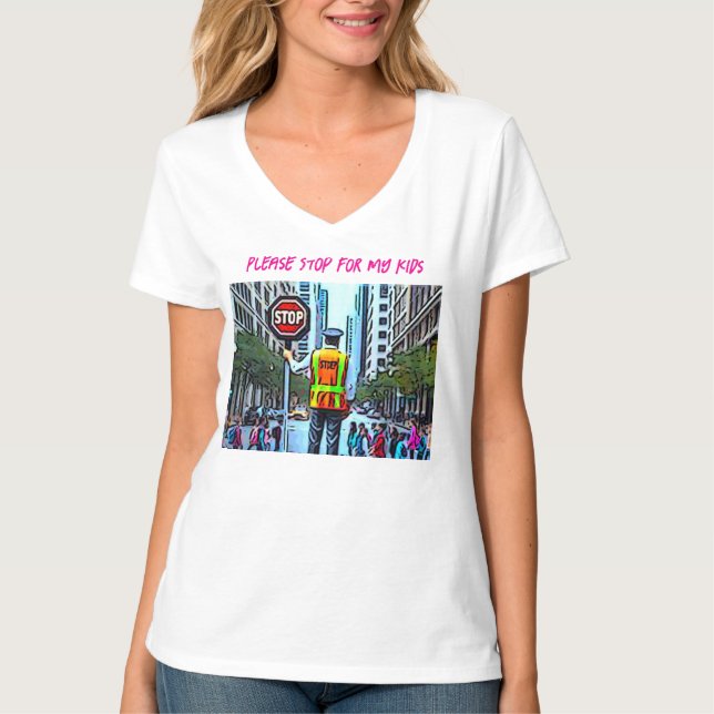 Camiseta Por Favor, Pare Com Meus Filhos (Frente)