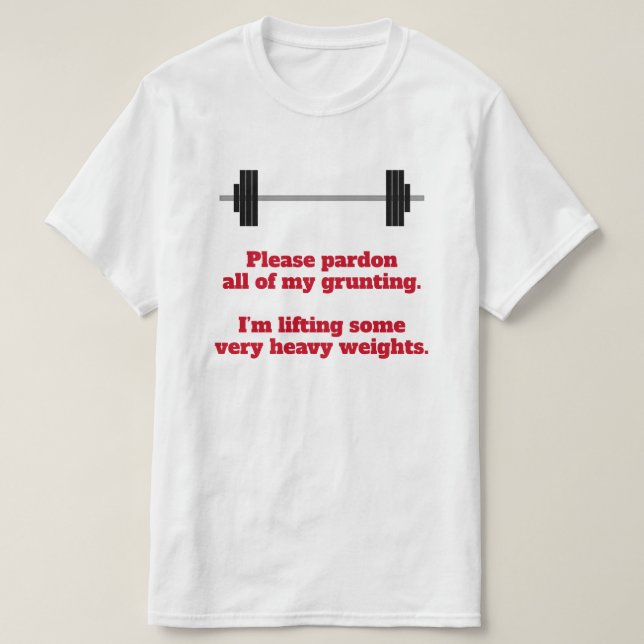 Camiseta "Por favor, perdoe-me a grunhida." (Frente do Design)