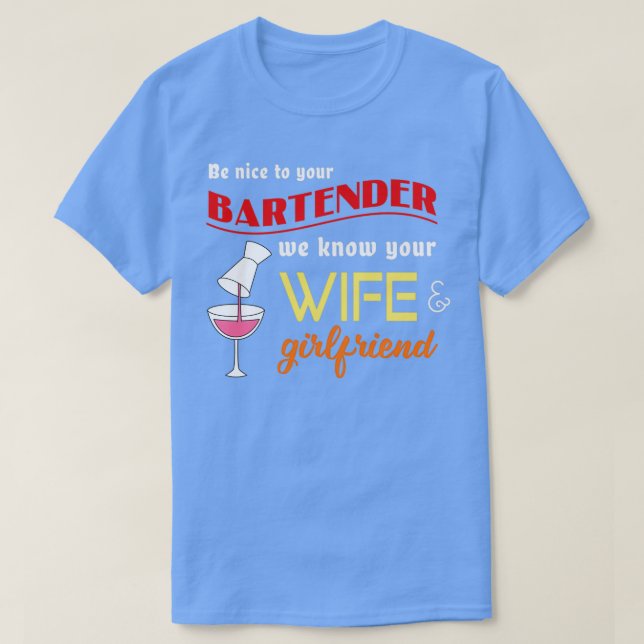 Camiseta Por Favor, Seja Paciente Com O Barman, Mesmo Com U (Frente do Design)