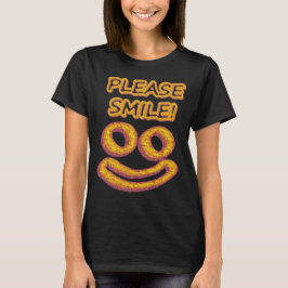 Camiseta "Por favor, sorria!" Design bonito. Comprar Agora