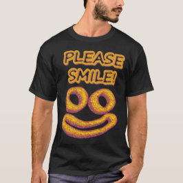 Camiseta "Por favor, sorria!" Design bonito. Comprar Agora