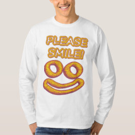 Camiseta "Por favor, sorria!" Design bonito. Comprar Agora