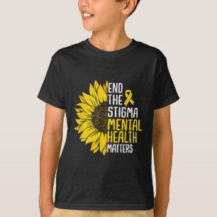 Camiseta Pôr Fim À Saúde Mental Estigma, Sensibilização Gir