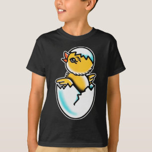 Camiseta Por Frango Rachado Ovo Primavera Frango