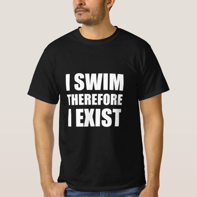 Camiseta Por isso, natação (Frente)