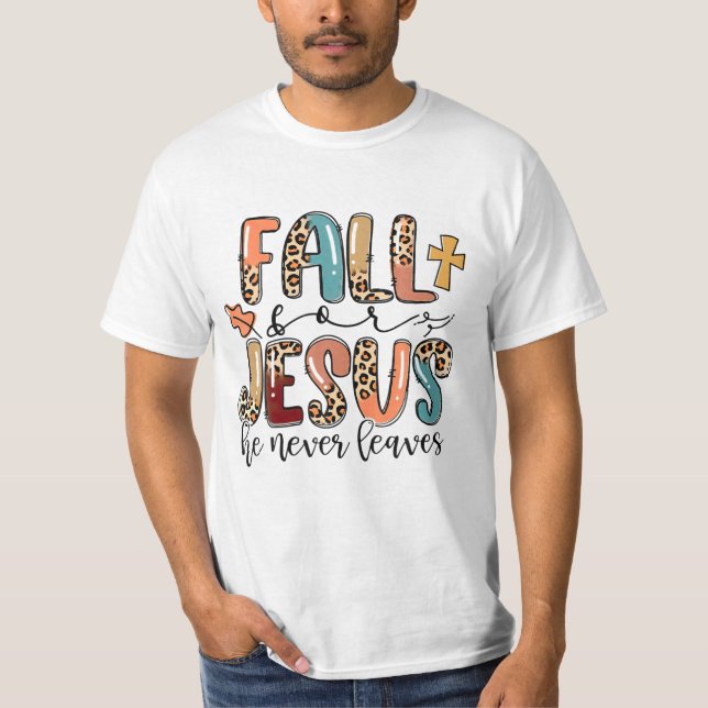 Camiseta Por Jesus Ele Nunca Sai (Frente)