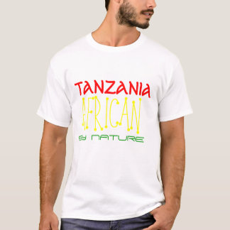 CAMISETA POR NATUREZA, AFRICANO, NASCER DENTRO, TANZÂNIA