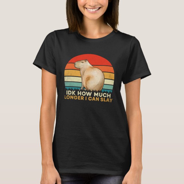 Camiseta Por Quanto Tempo Posso Capivara Meme Sarcástico (Frente)