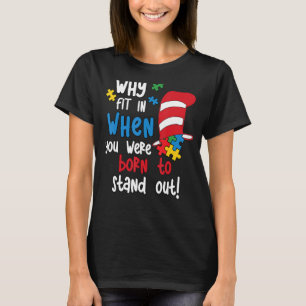 Camiseta Por Que Ajustado Na Consciência Autismo O Livro De