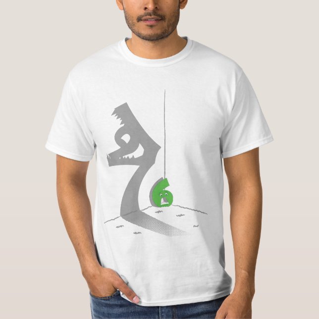 Camiseta Por que estão seis receoso de sete? (Frente)