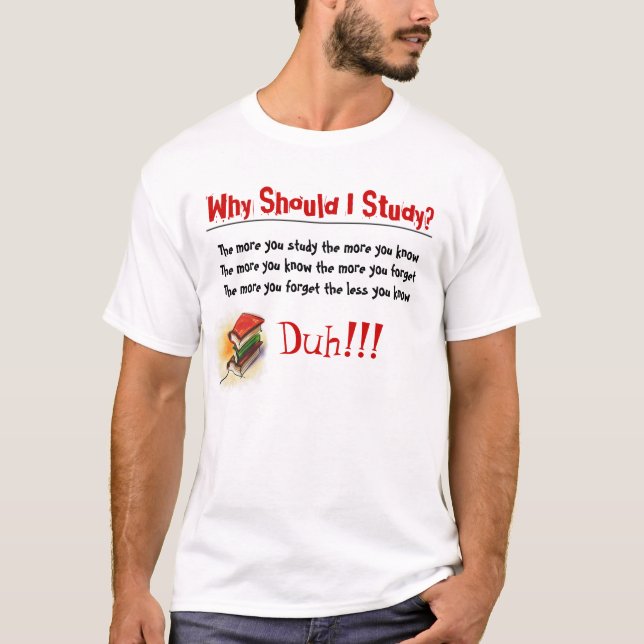 Camiseta Por que estudo? (Frente)