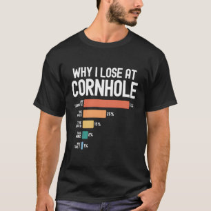 Camiseta Por Que Eu Perder Em Cornhole