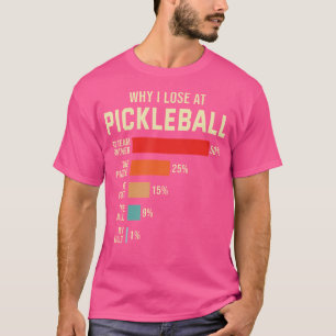 Camiseta Por Que Eu Perder No Jogador De Pickleball Engraça