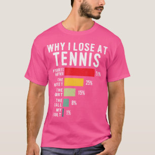 Camiseta Por que eu Perder no Tênis Humor do Tênis