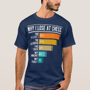 Camiseta Por Que Eu Perder No Xadrez