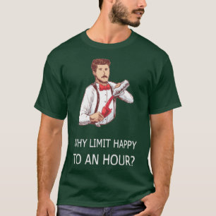 Camiseta POR QUE LIMITAR A FELICIDADE A UM Garçonete Negra