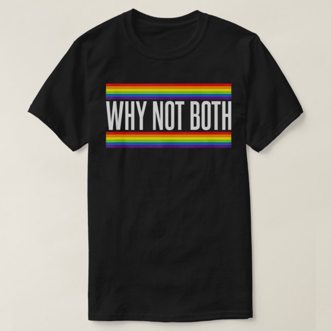 Camiseta Por que não o orgulho homossexual LGBT (Frente do Design)