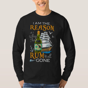 Camiseta Por Que O Rum Se Foi Pirata Instantânea?