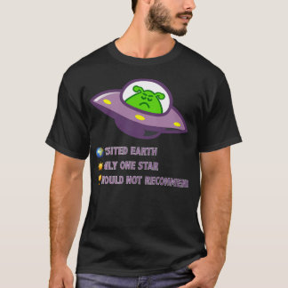 Camiseta Por que os Aliens não visitam a Terra?