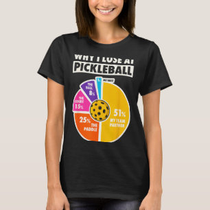 Camiseta Por que perder no pickleball jogadores engraçados