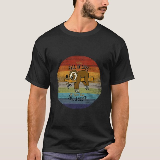 Camiseta Por Que Se Apaixonar Preguiça (Frente)